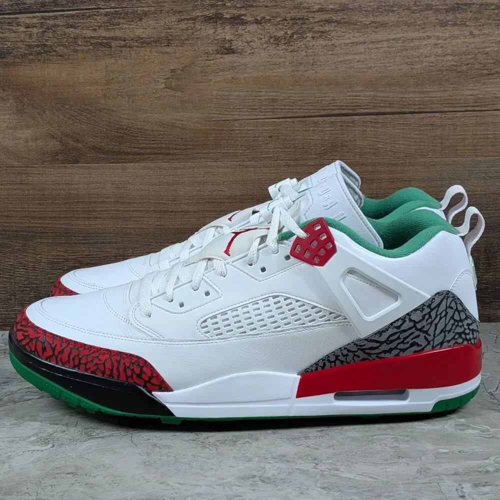 Nike Air Jordan Spizike Low OG Men's 16 White Red Green Golf Shoes HQ4365-100